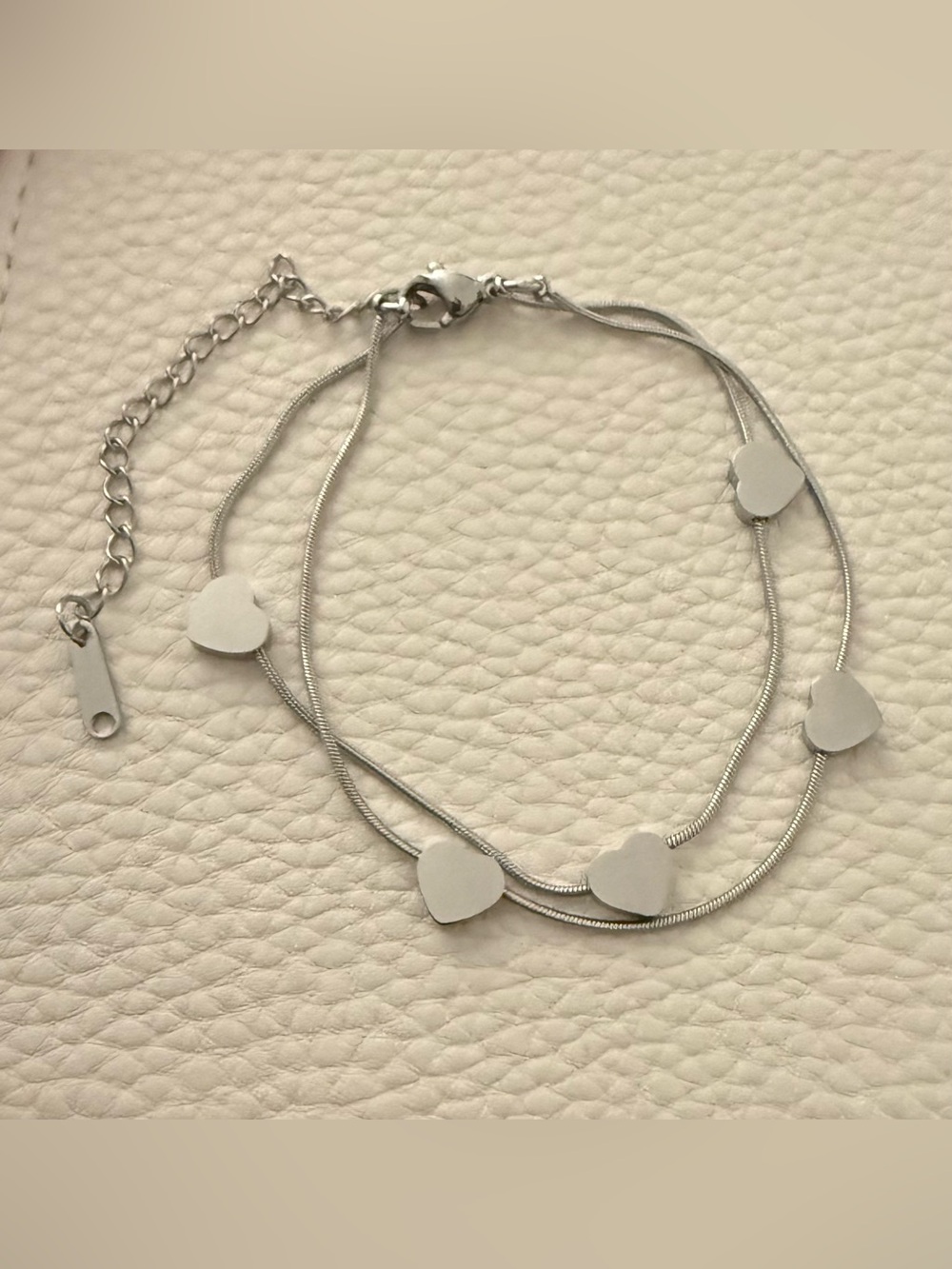 Silver Heart Multi-Strand Bracelet *NWT